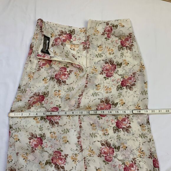 Reformation Gramercy Two Piece Set Floral Crop Top Pencil Skirt S 4 Pink Ivory - Picture 11 of 16